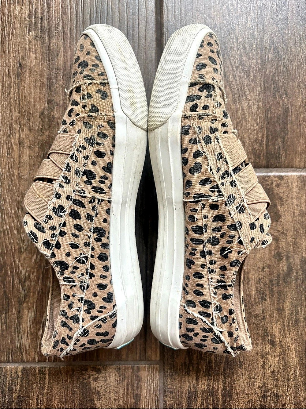Blowfish Malibu Marley Leopard Canvas Slip On Sneakers - Size 8 - Picture 2 of 10